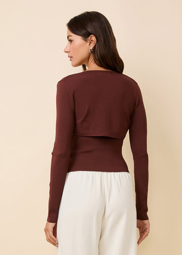 Kinsley Shrug Nutmeg