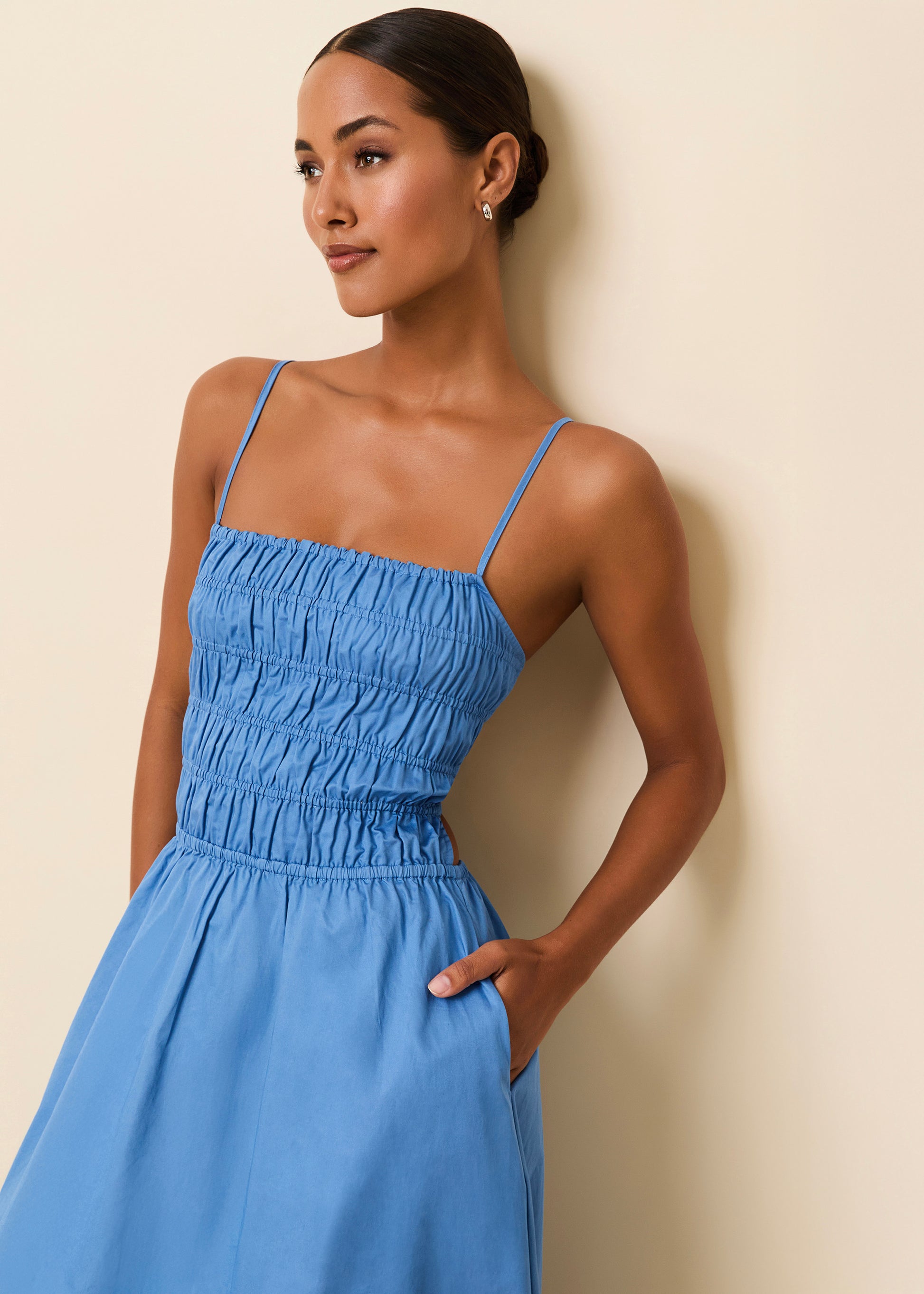The Delta Midi Dress in Marina Blue | Solid & Striped The Delta Midi Dress in Marina Blue | Solid & Striped
