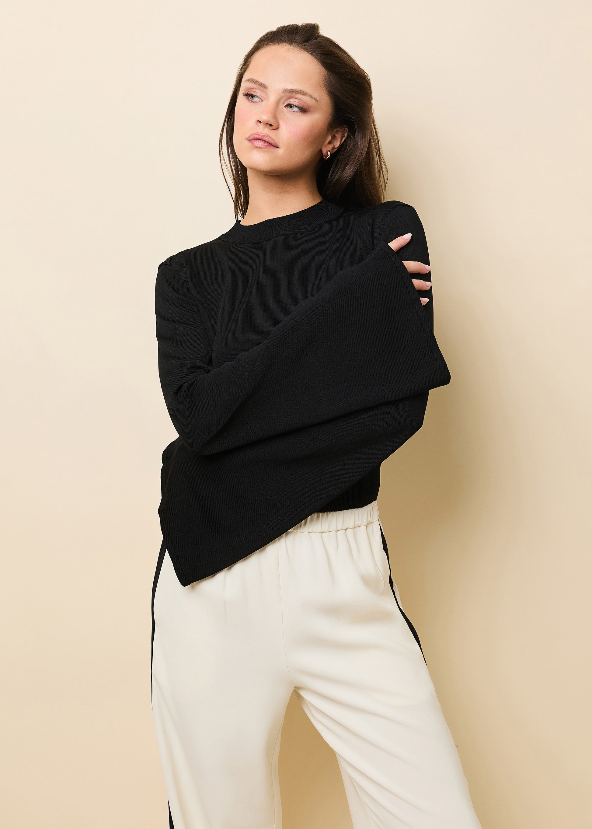 Babetta Sweater Noir - Solid & Striped