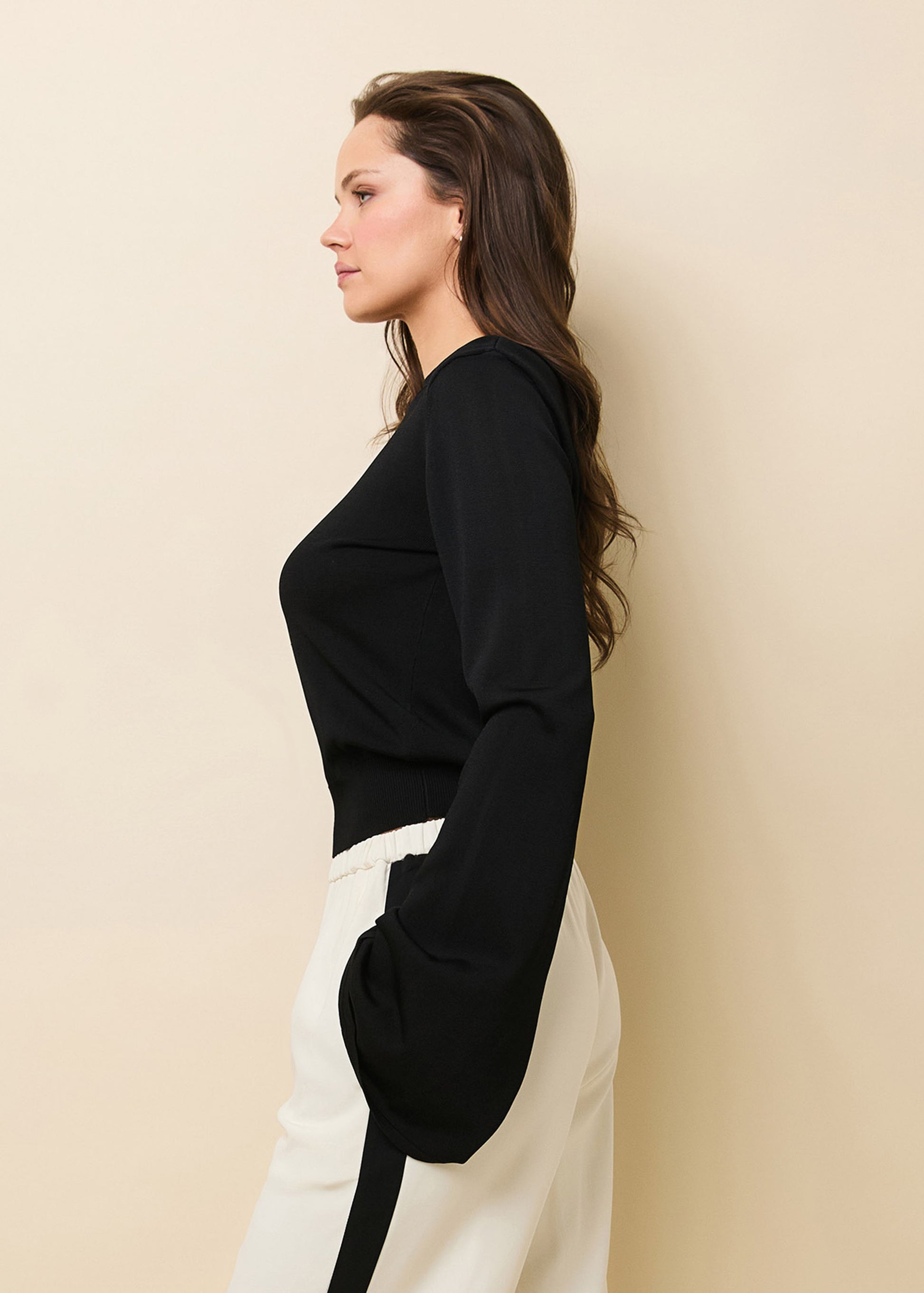 Babetta Sweater Noir - Solid & Striped