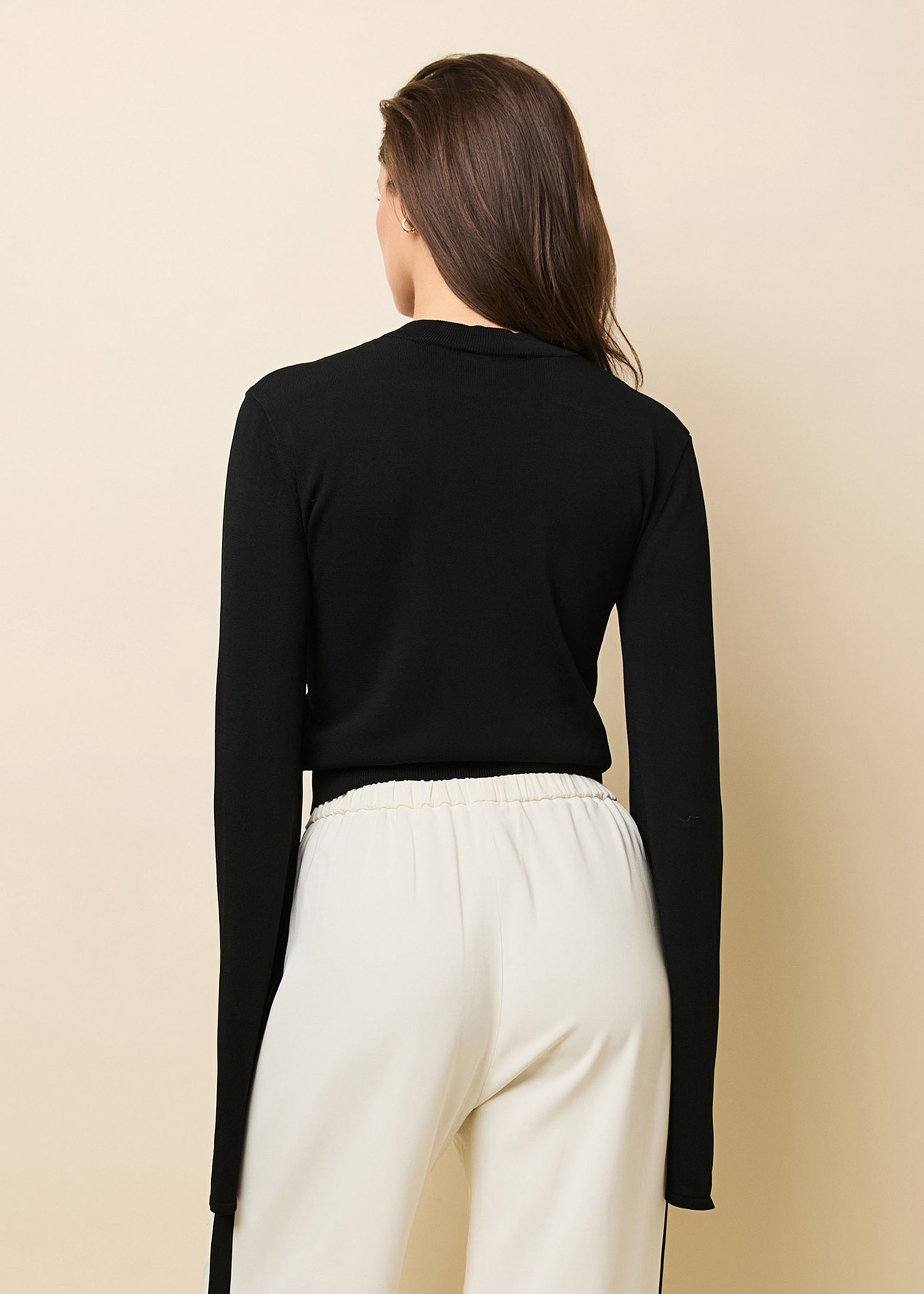 Babetta Sweater Noir - Solid & Striped