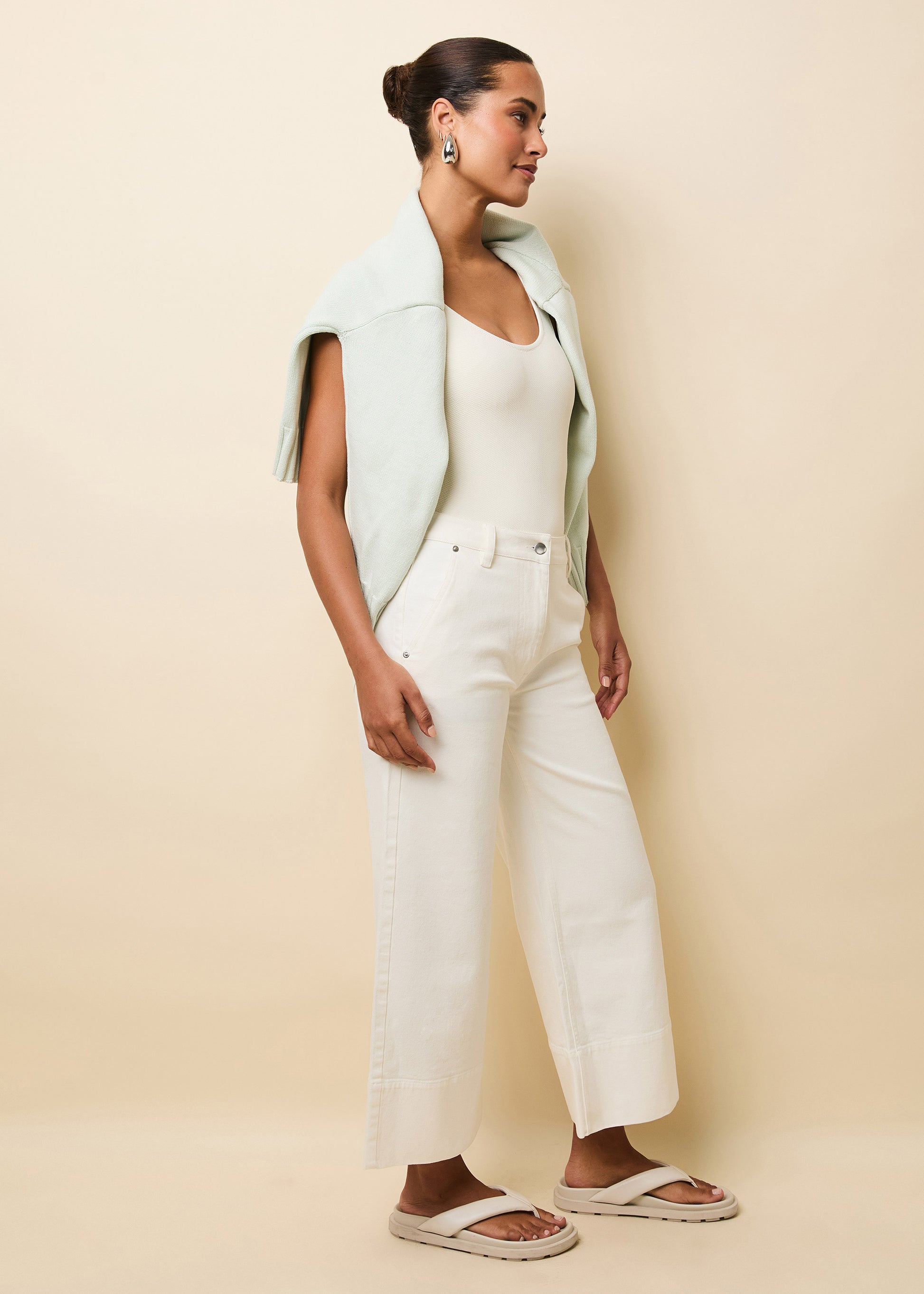 Vina Twill Pant Brule - Solid & Striped