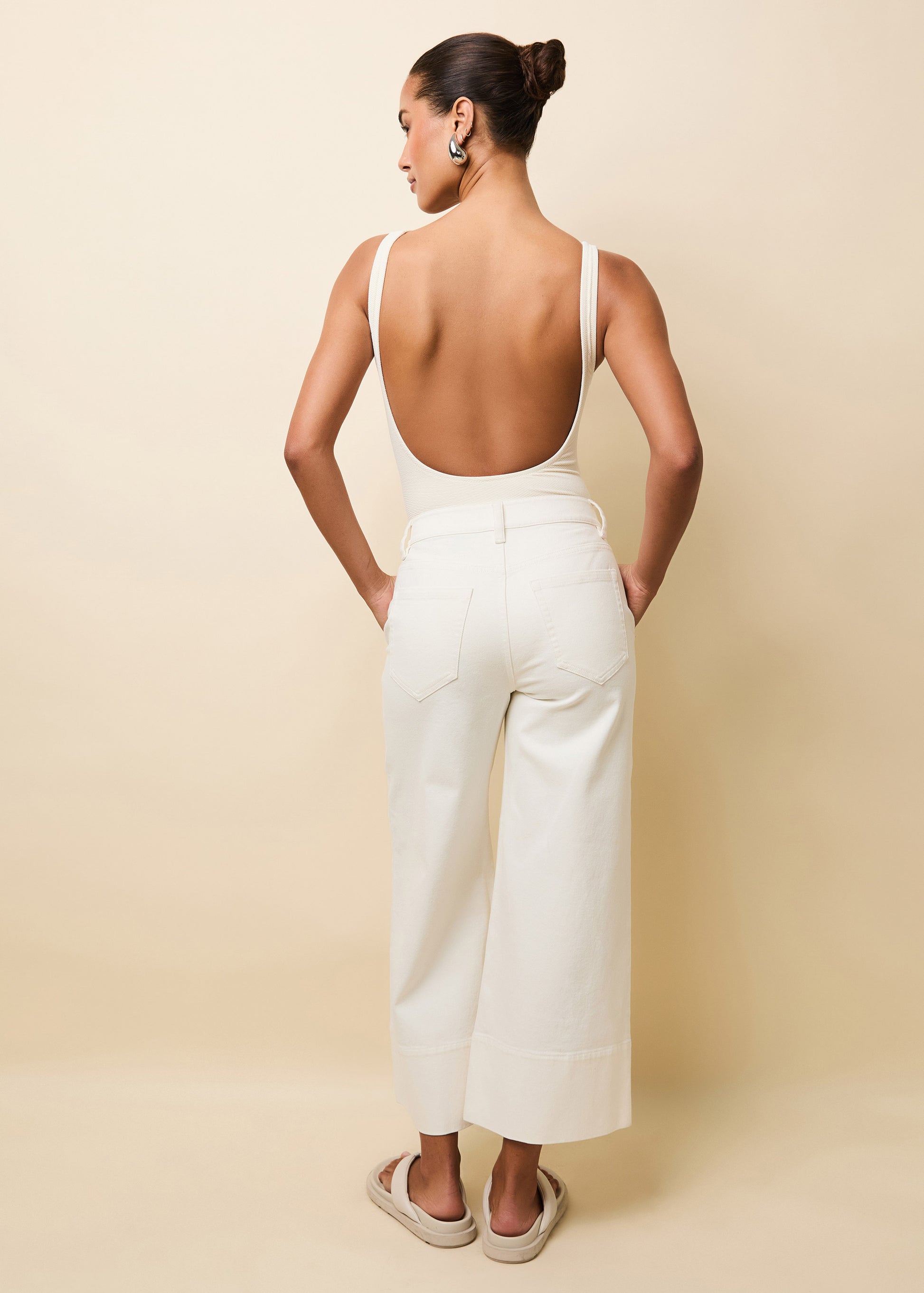 Vina Twill Pant Brule - Solid & Striped
