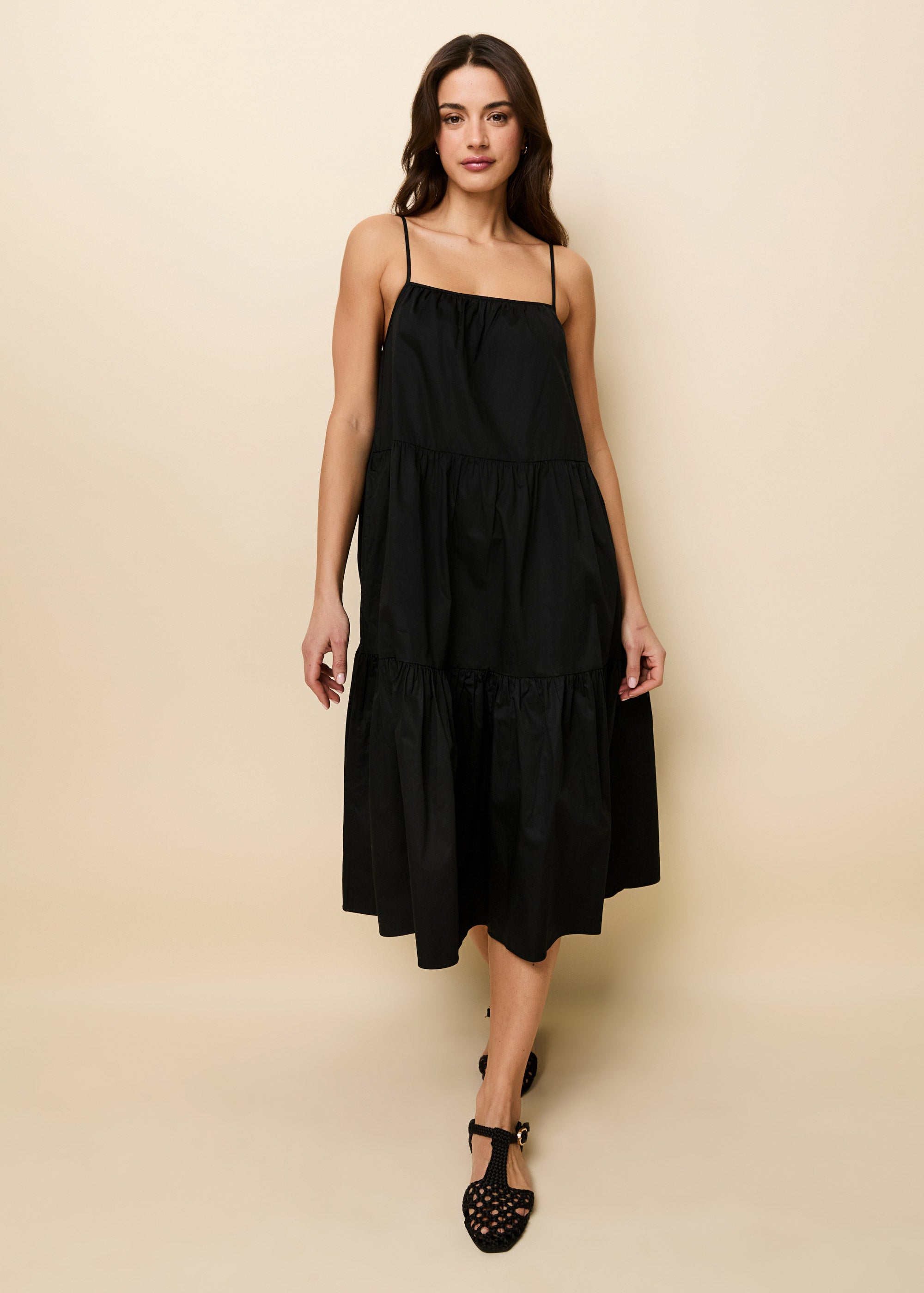 Addison Dress Noir | Solid & Striped
