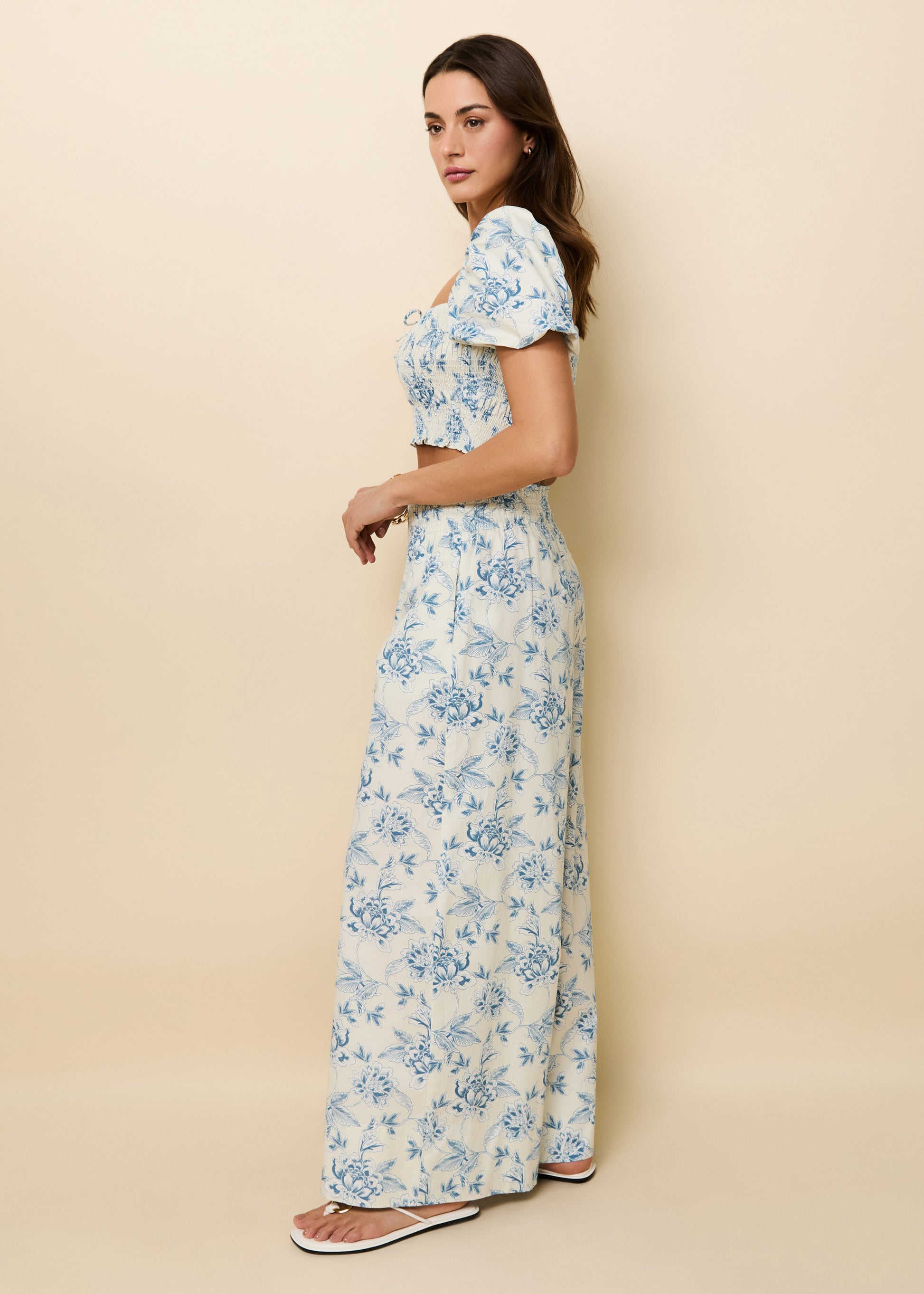 Twyla Pant French Blue / Brule Toile - Solid & Striped