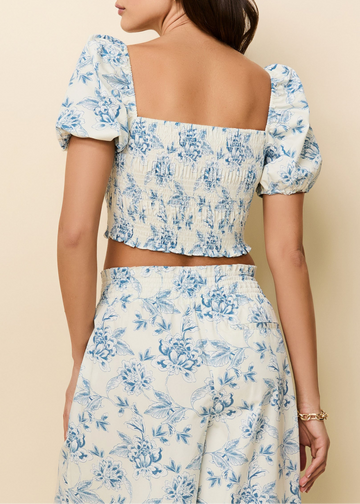 Corrina Top French Blue / Brule Toile