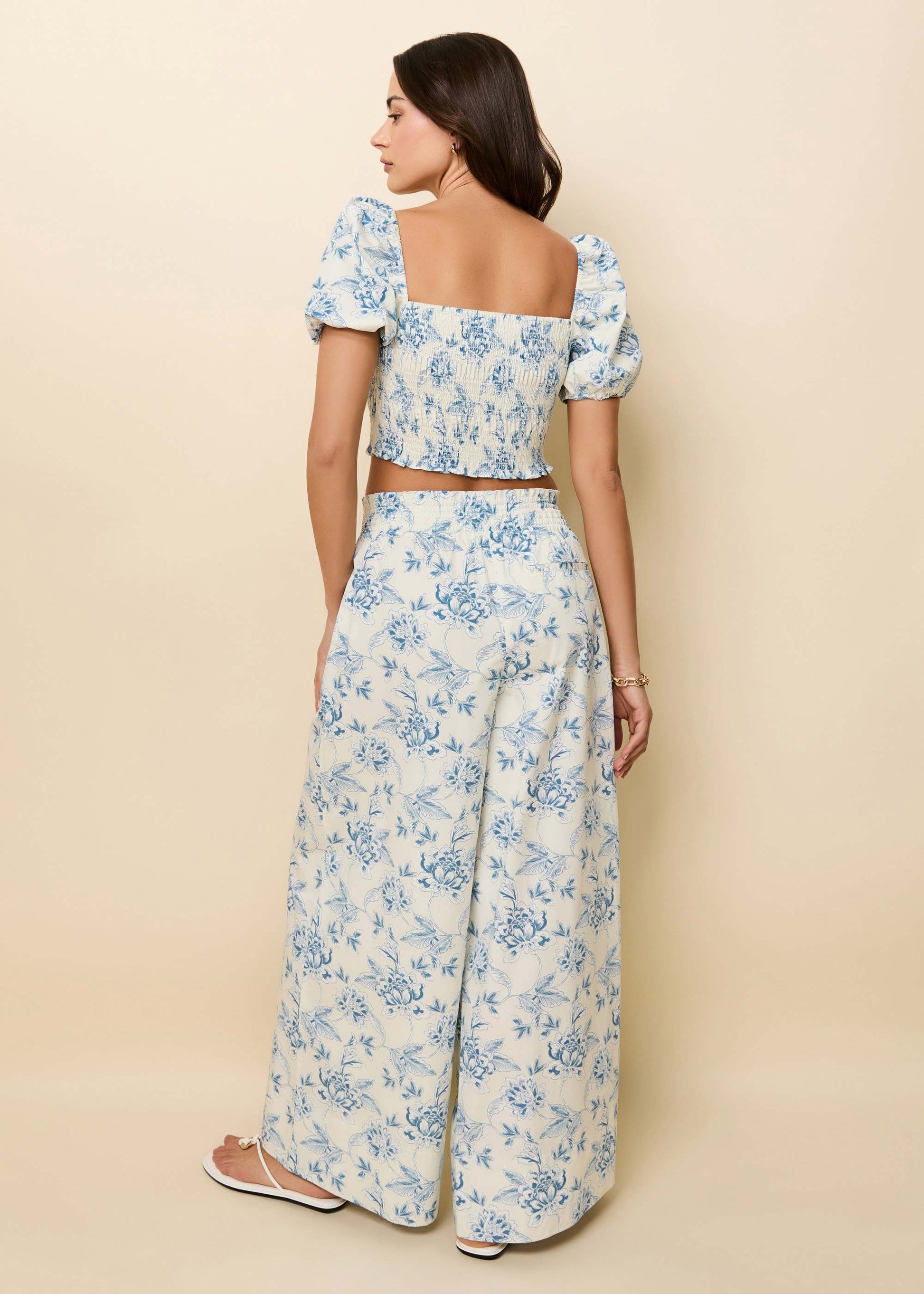 Twyla Pant French Blue / Brule Toile - Solid & Striped
