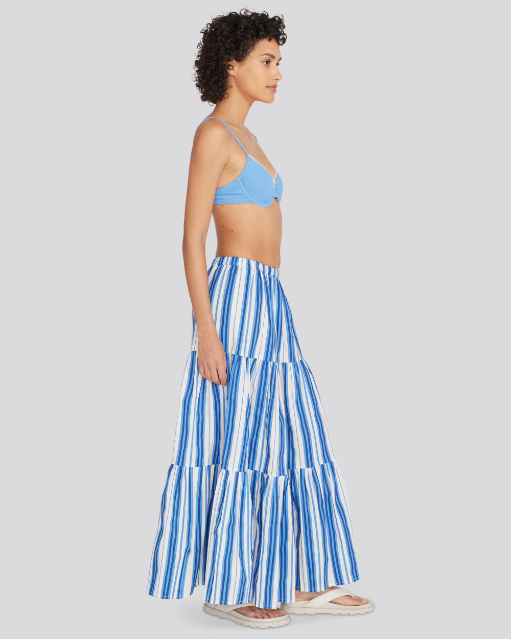 The Addison Skirt in Marina Blue Stripe | Solid & Striped The Addison Skirt in Marina Blue Stripe | Solid & Striped