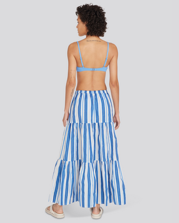 Addison Skirt Marina Blue Stripe