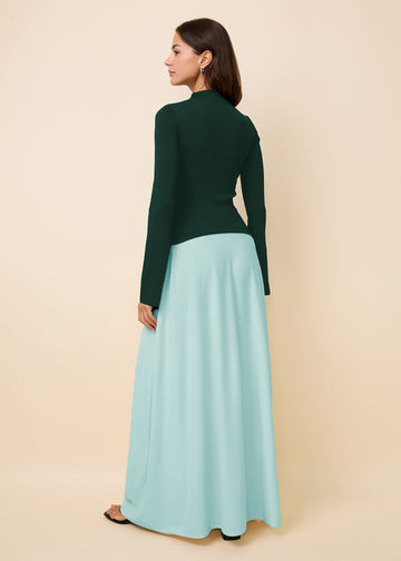 Soglio Dress Evergreen / Sky