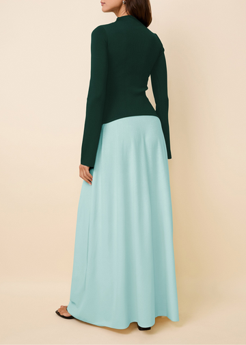 Soglio Dress Evergreen / Sky