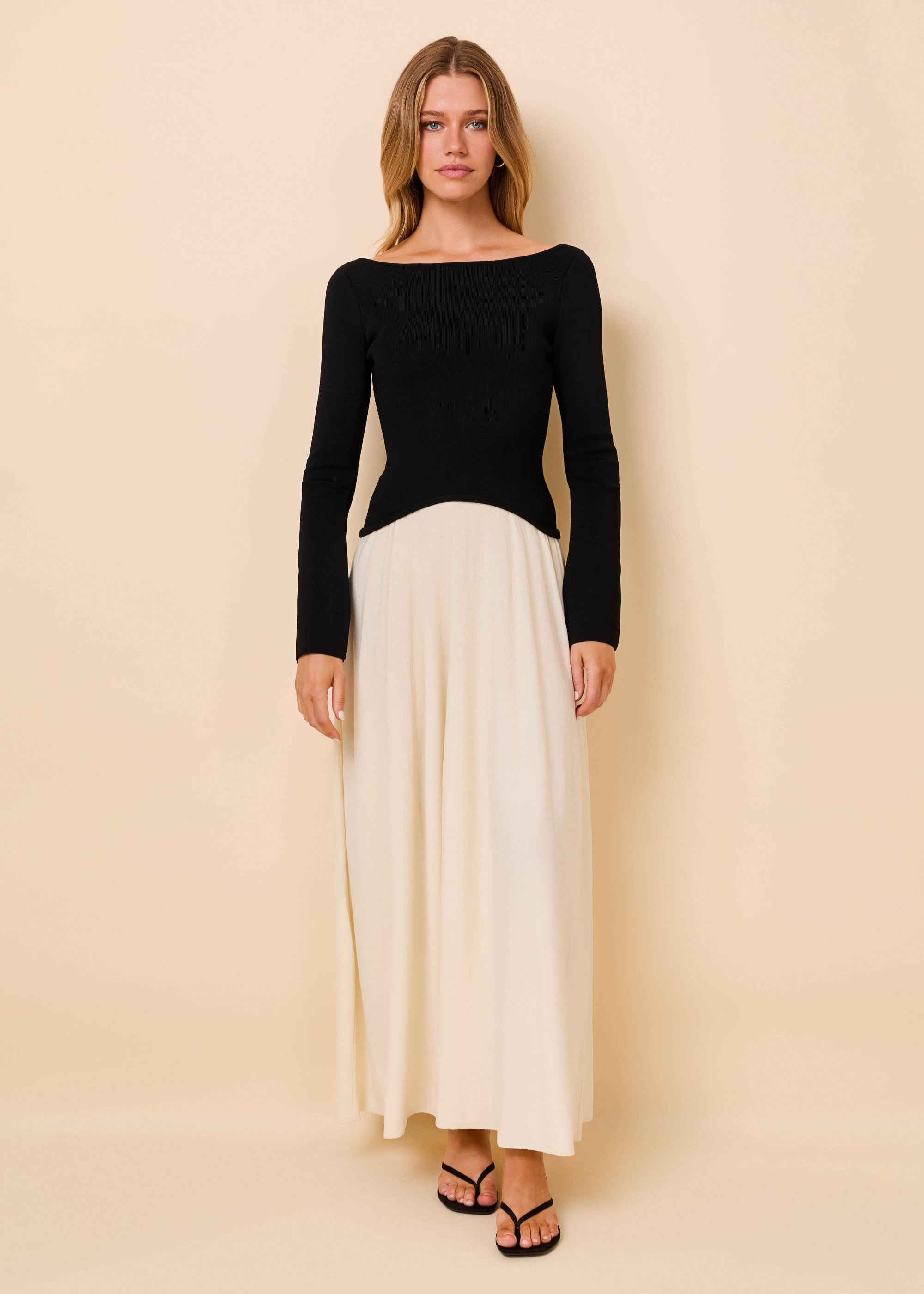 Ambrio Dress Noir / Brule