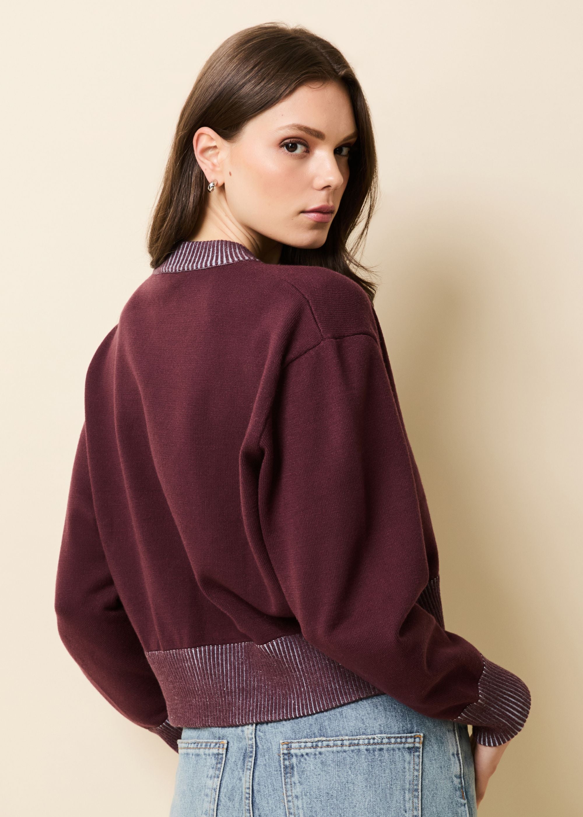 Kieran Sweater Raisin Brown | Solid & Striped