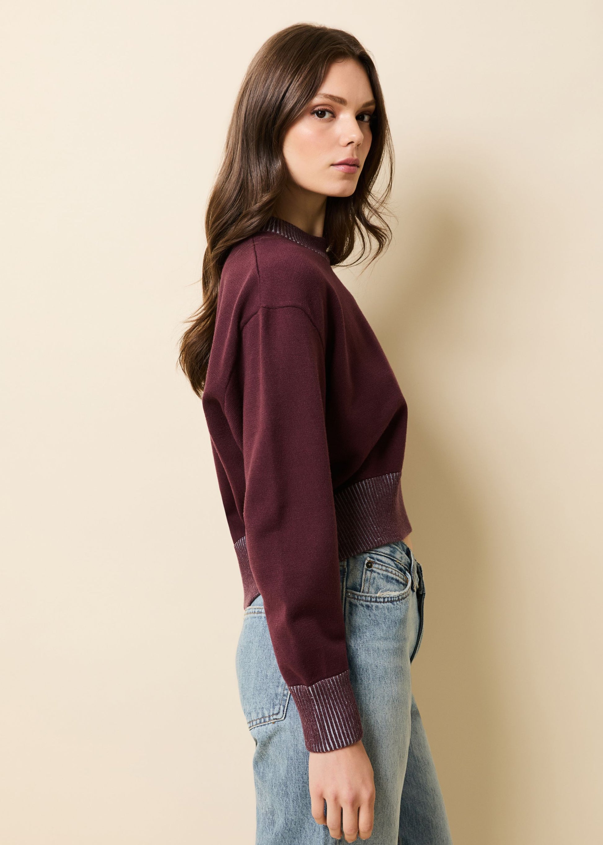 Kieran Sweater Raisin Brown - S&S