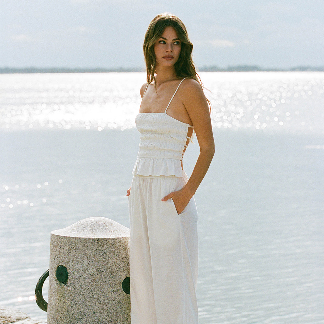 Vacation Solid Patchwork Swimwears main image 1