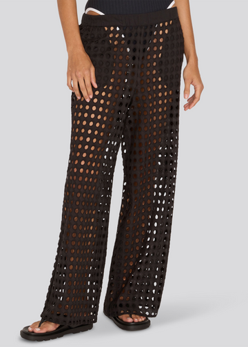 Eyelet Delaney Pant Noir
