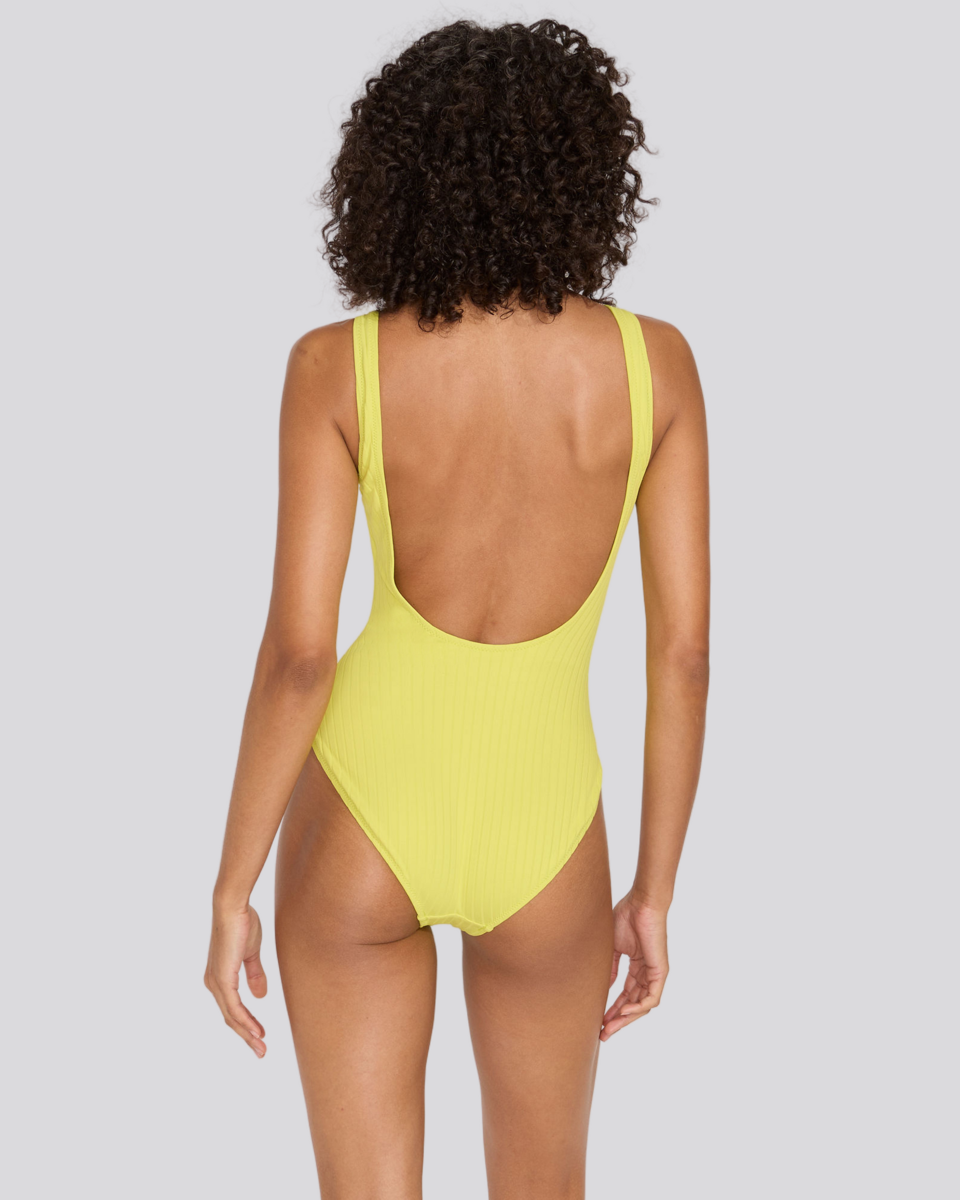 The Anne-Marie Ribbed One Piece - Solid & Striped