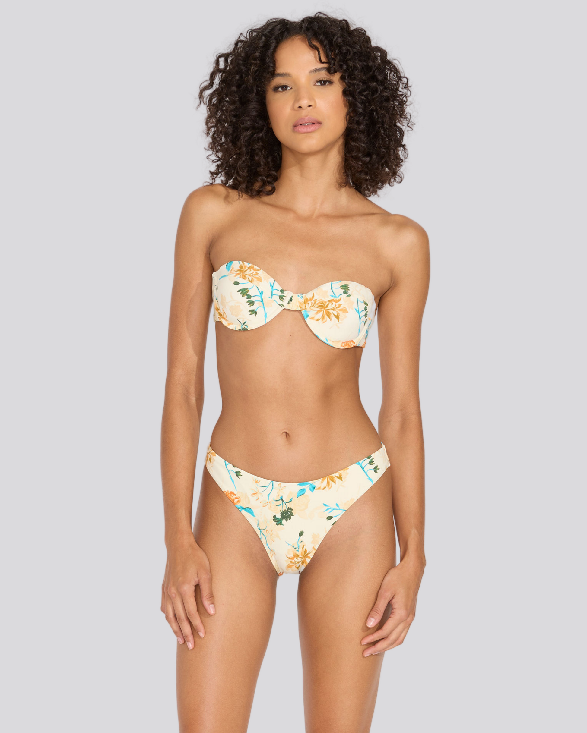 The Maisie Bikini Top - Solid & Striped