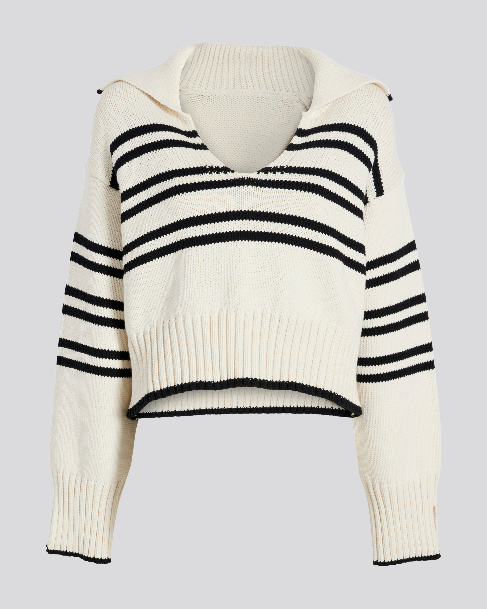 The Lola Pullover - Solid & Striped