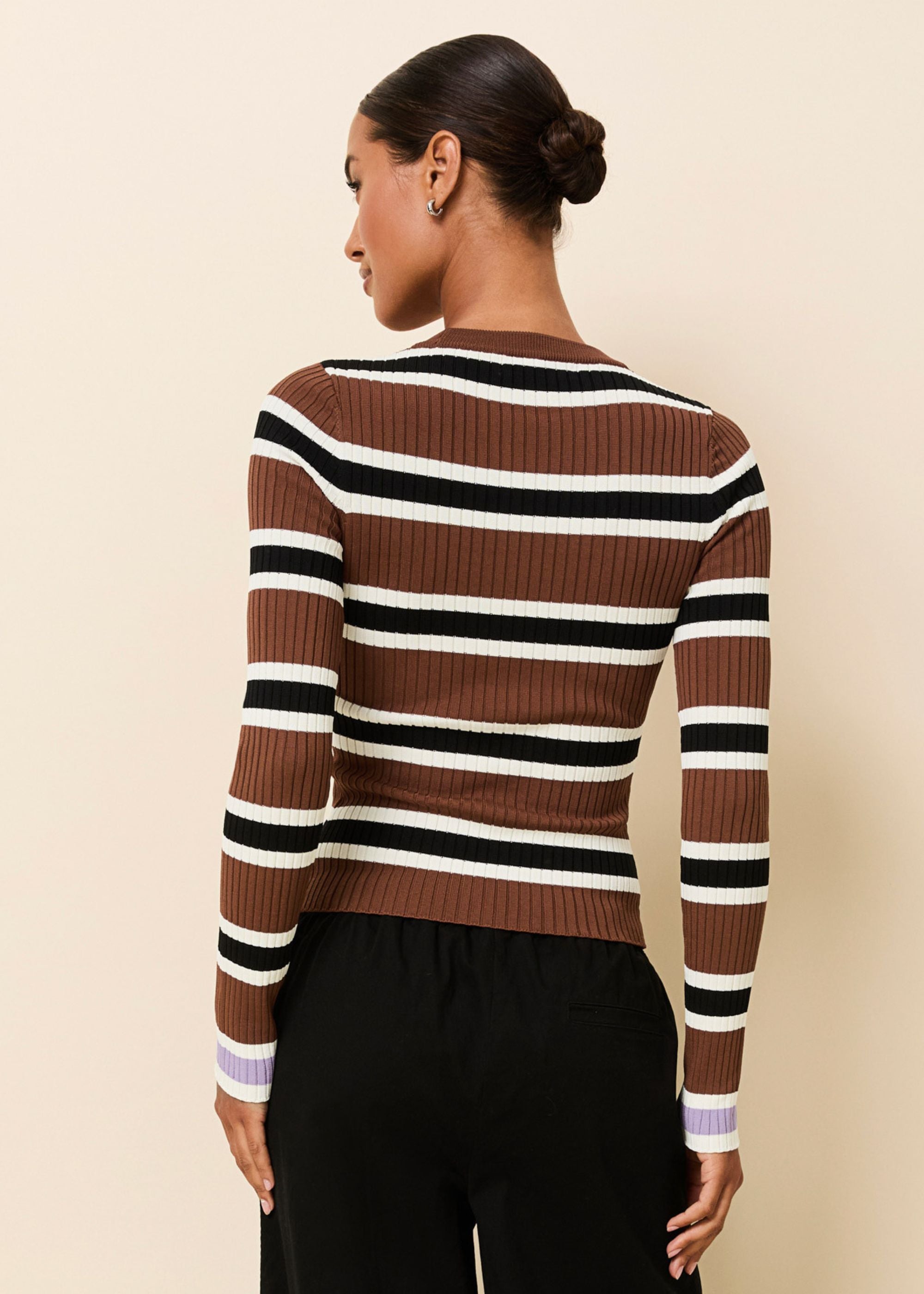 Dora Top Coconut Stripe | Solid & Striped