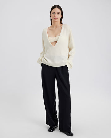 The Lowell Cashmere Sweater - Solid & Striped