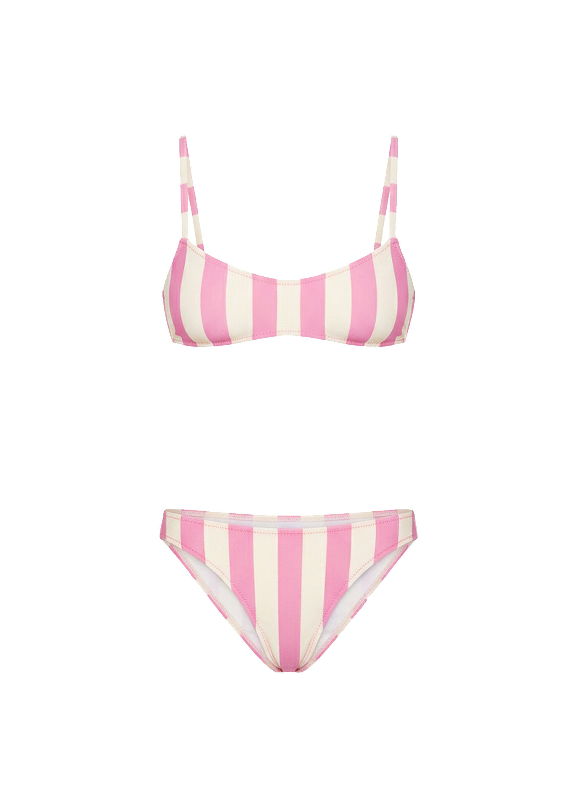 Rachel Bikini Top Bon Bon Stripe - Solid & Striped