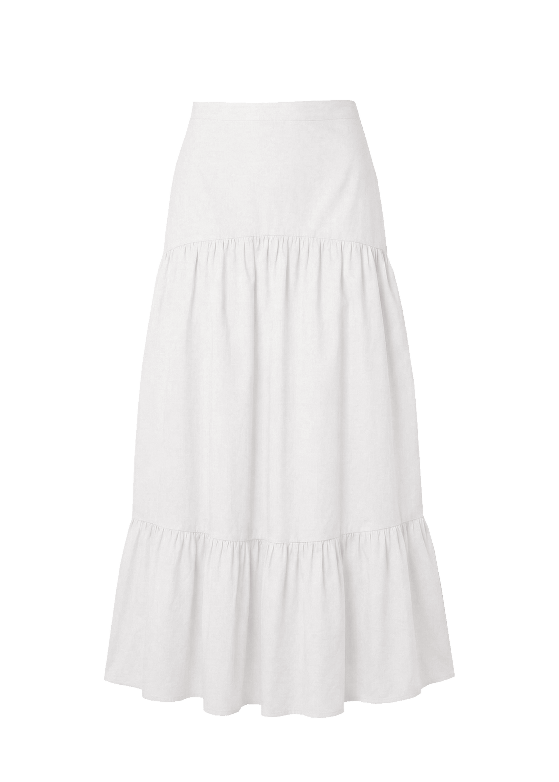 White skirt on a white background