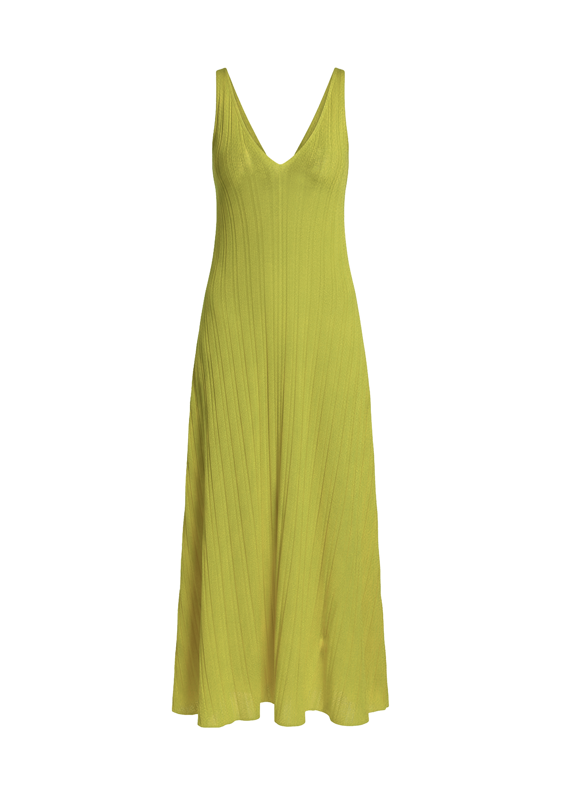 Green dress on a white background
