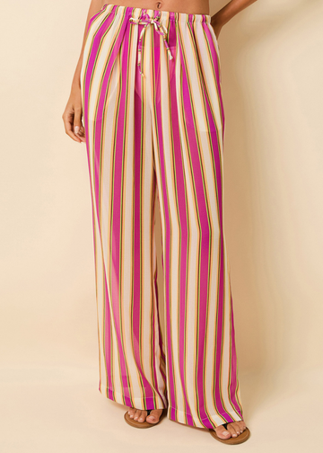 Ashling Pant Crinkle Sheer South Beach Stripe