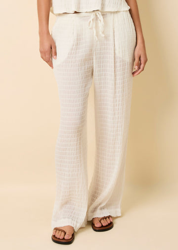 Ashling Pant Smocked Optic White