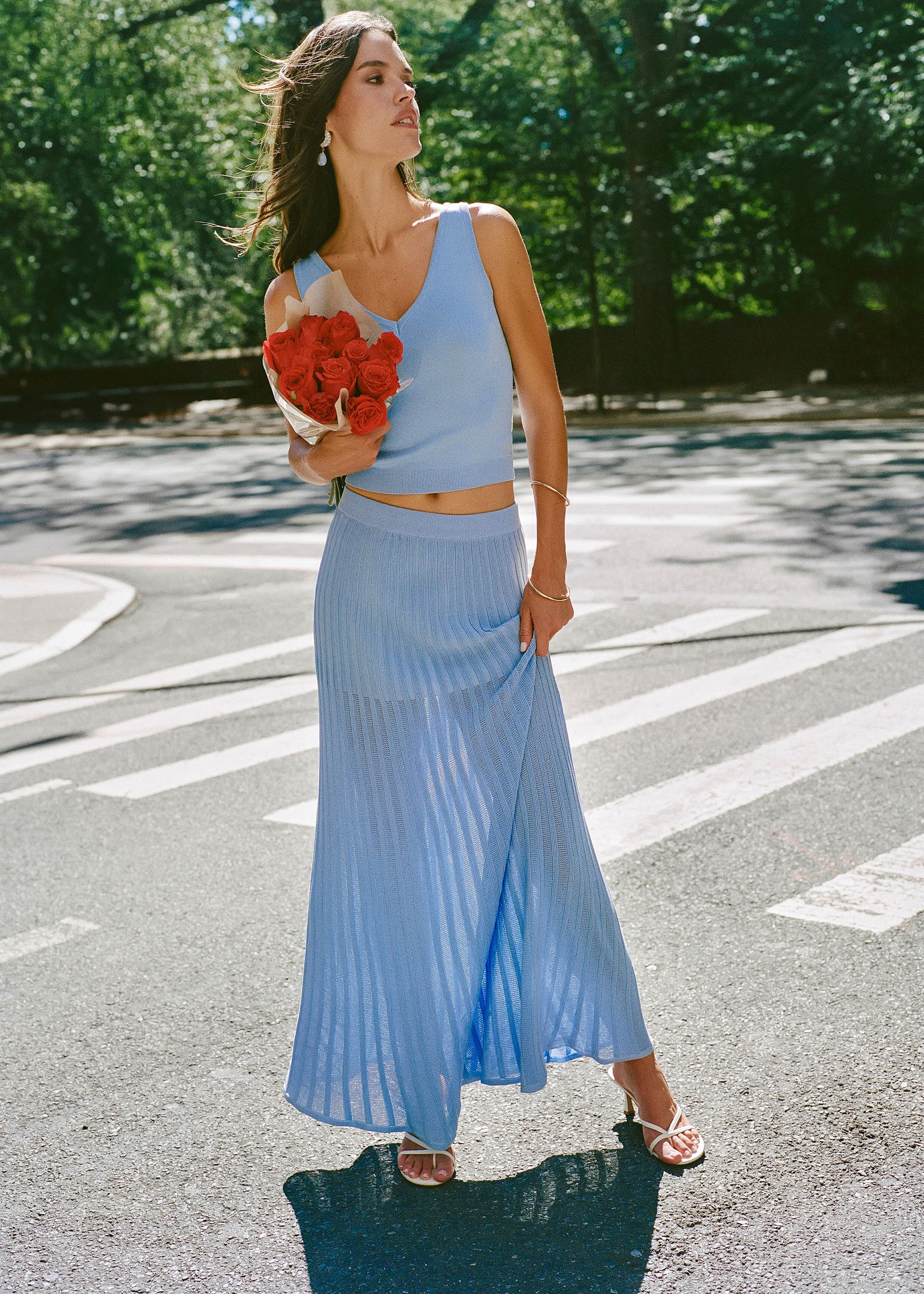 Bridget Skirt Open Water - Solid & Striped