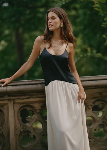 Talulla Dress Noir / Brule - Solid & Striped