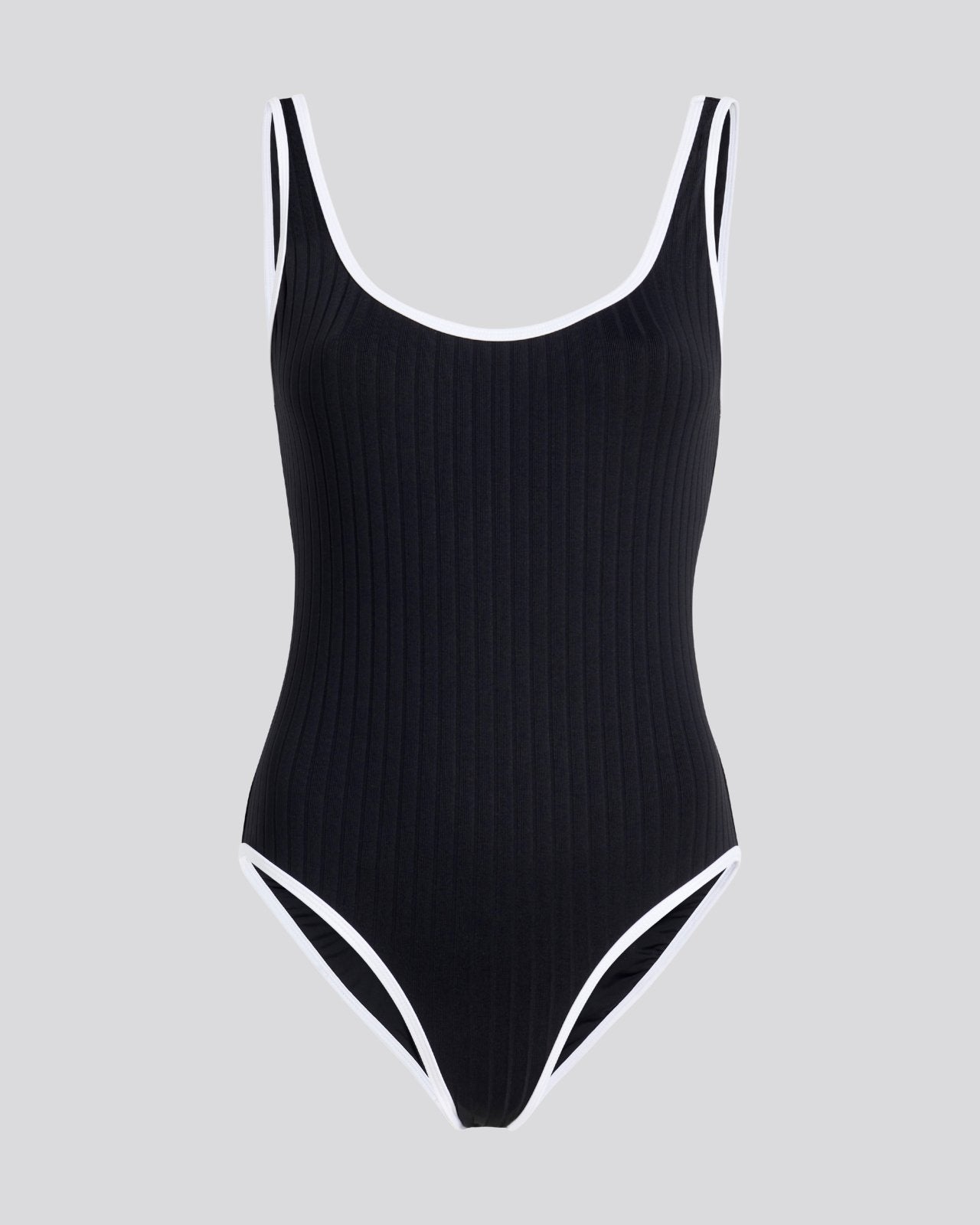 The Anne-Marie Ribbed One Piece - Solid & Striped