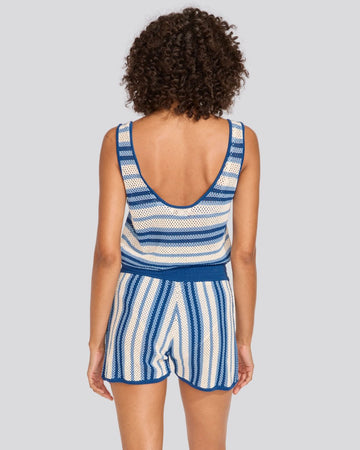 Charlie Tank Marina Blue Stripe