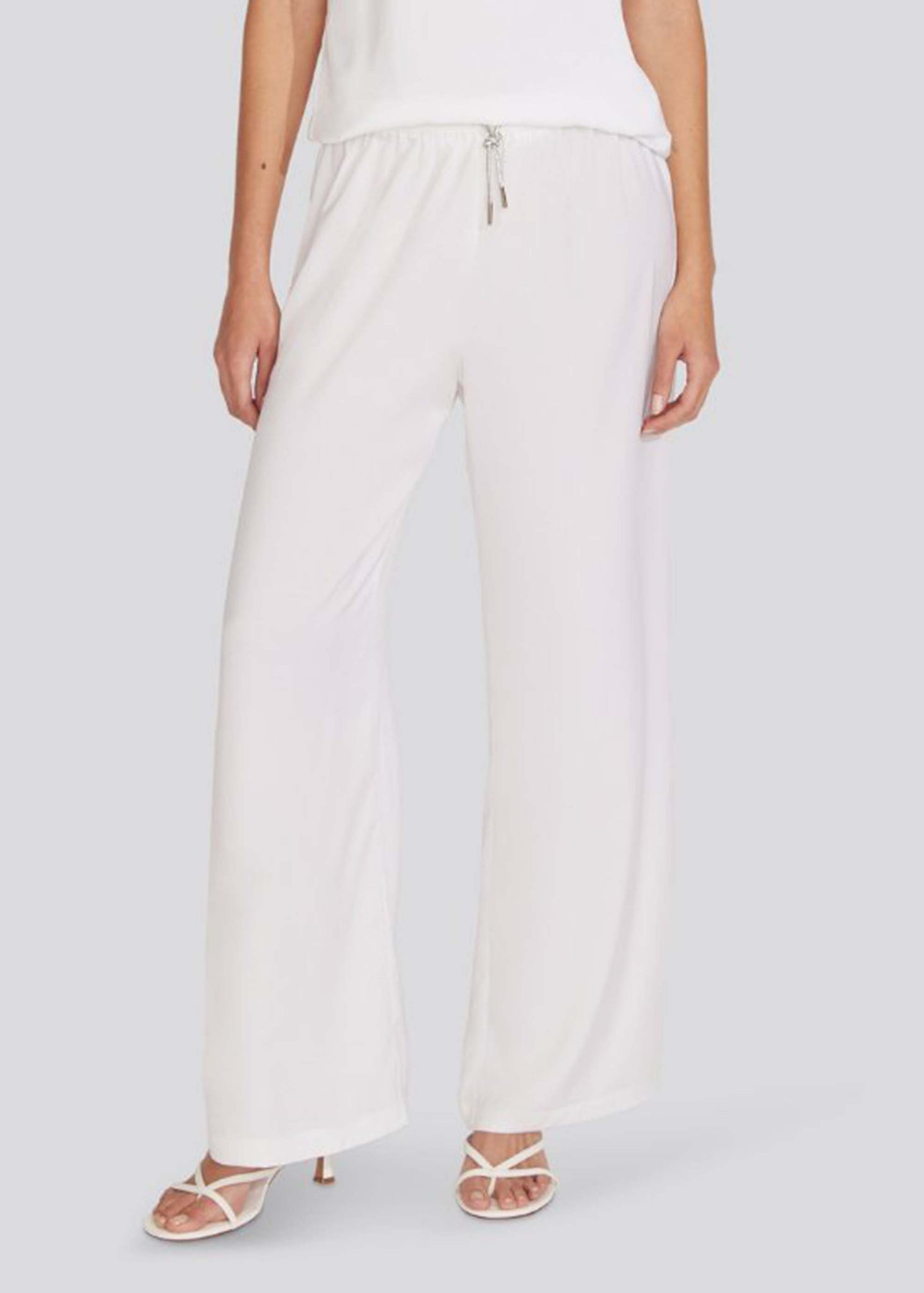 Dani Rhinestone Pant Optic White