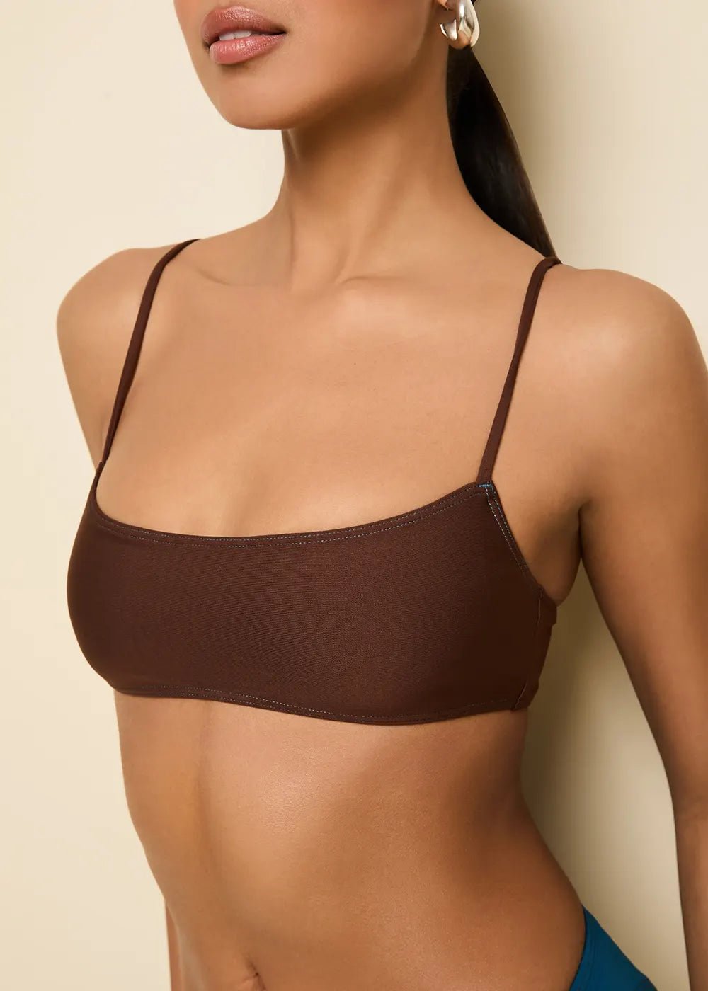 The Daniela Bikini Top - Solid & Striped