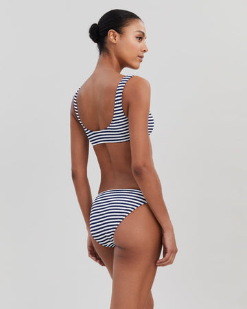 The Elle Ribbed Bikini Bottom - Solid & Striped