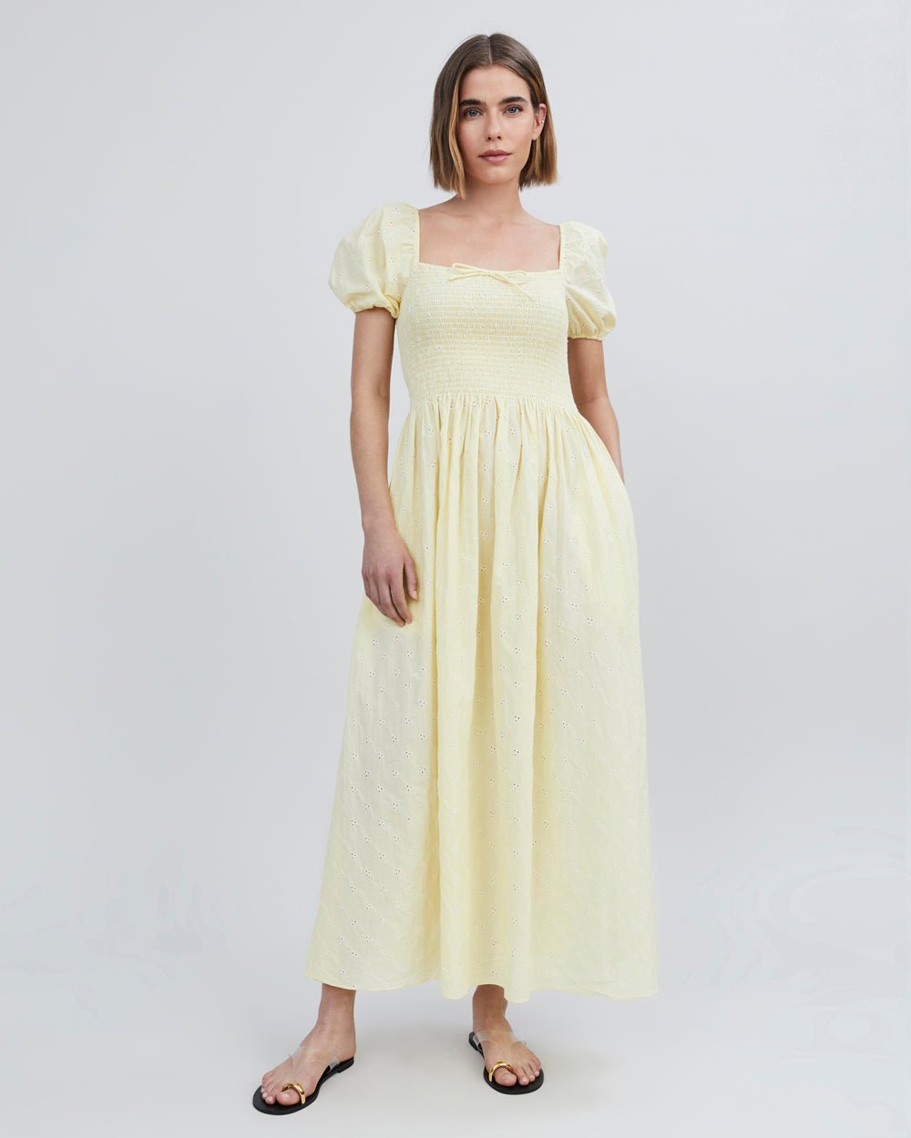 The Eyelet Corrina Dress - Solid & Striped