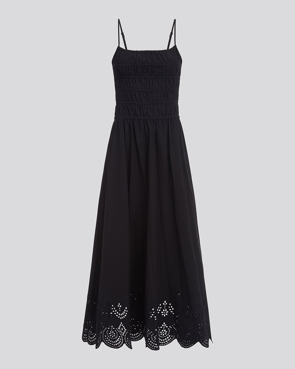 The Eyelet Delta Midi Dress - Solid & Striped