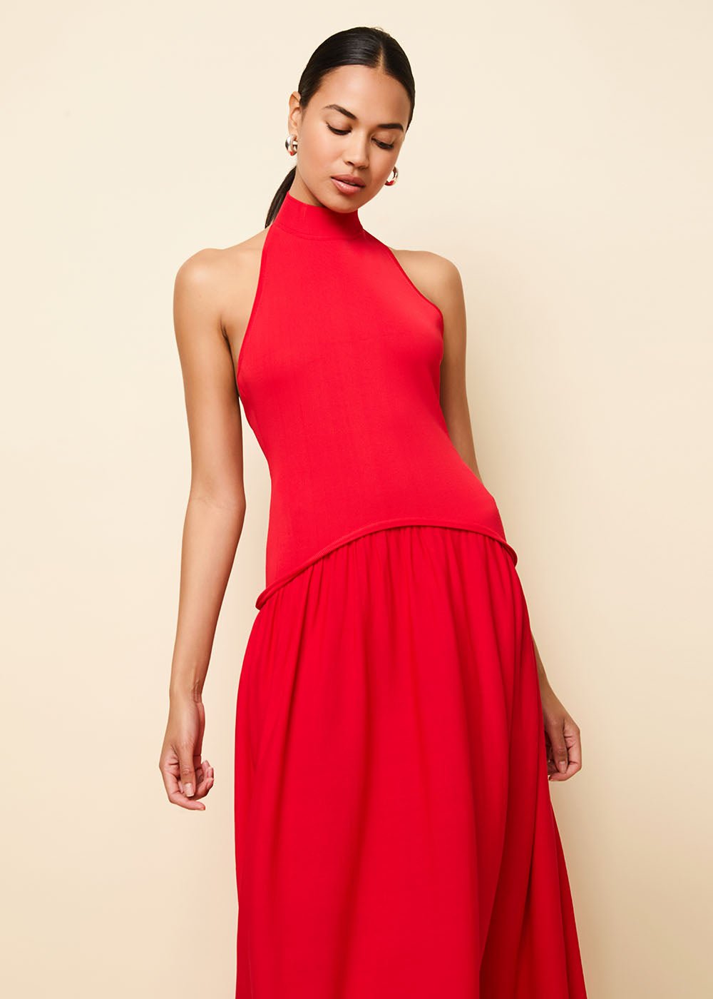 The Halter Soglio Dress - Solid & Striped