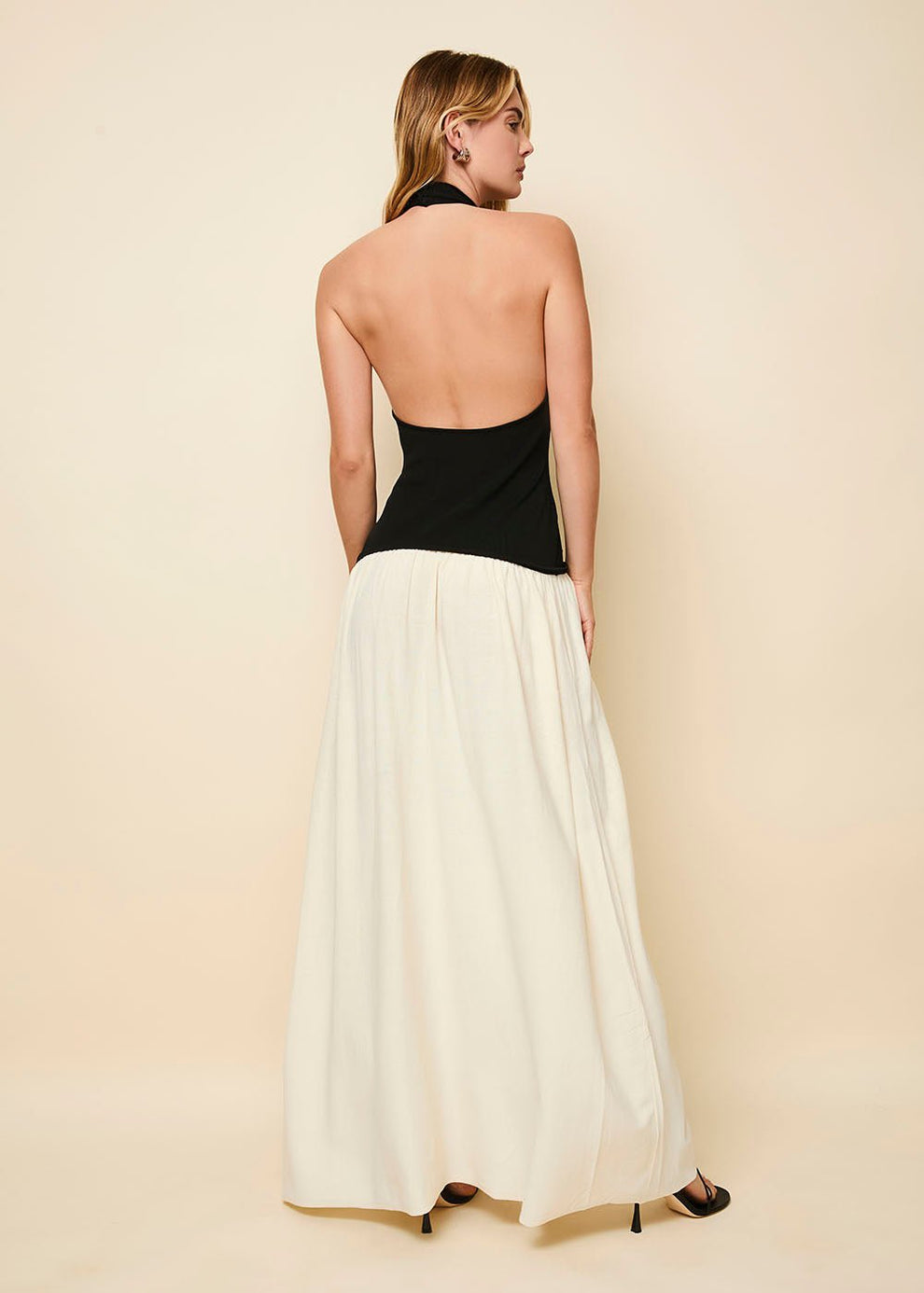 Strapless Soglio Dress Noir / Brule