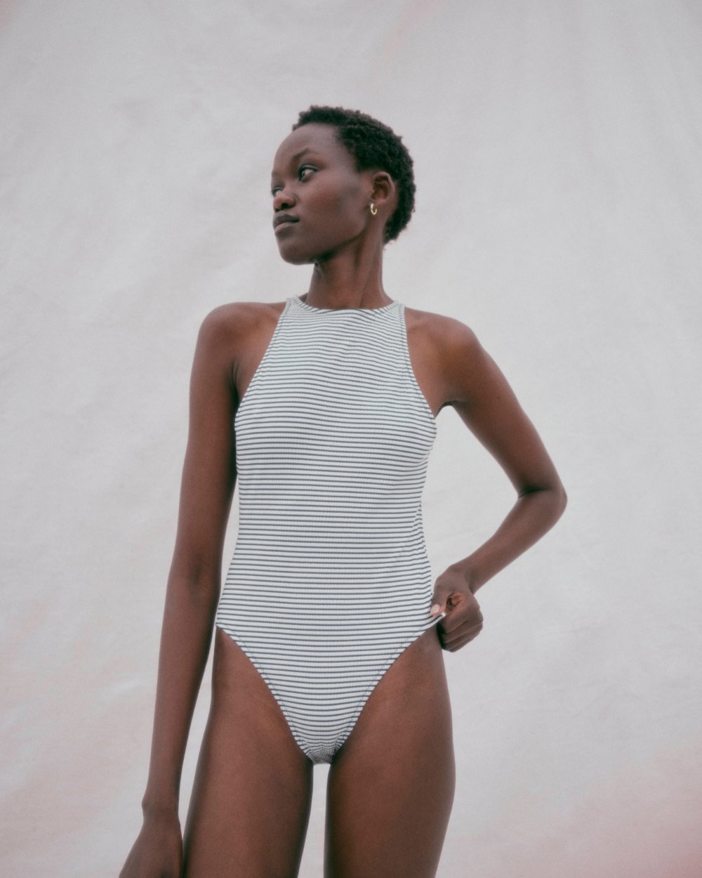 The Iman One Piece - Solid & Striped