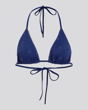 The Iris Embroidered Bikini Top
