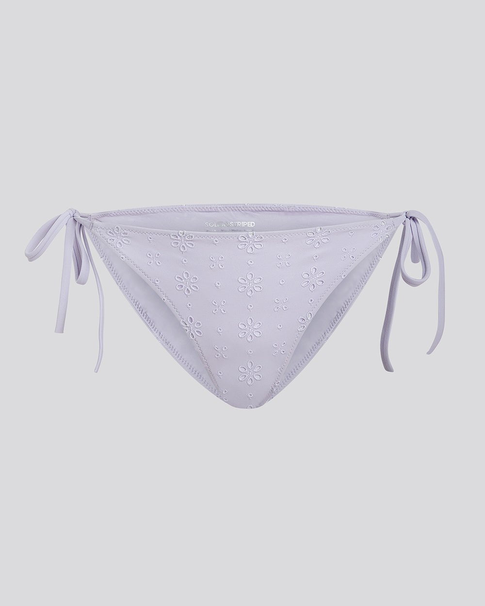 The Iris Eyelet Bikini Bottom - Solid & Striped