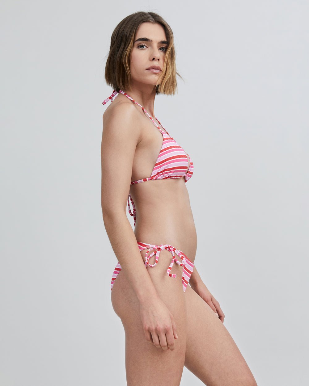 The Iris Ribbed Bikini Bottom - Solid & Striped