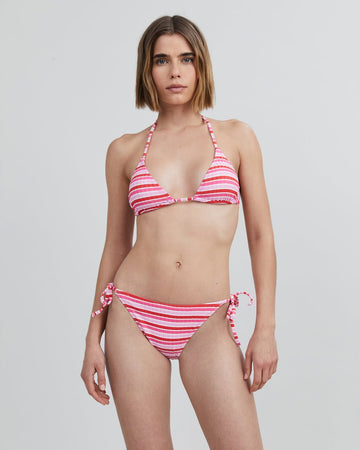 The Iris Ribbed Bikini Top - Solid & Striped