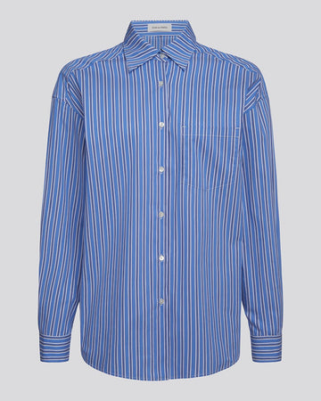 Jancy Button Down Shirt French Navy Stripe