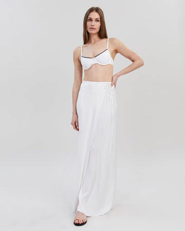 Leau Skirt Optic White