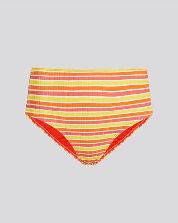 Lilo Ribbed Bikini Bottom Sorbet Stripe