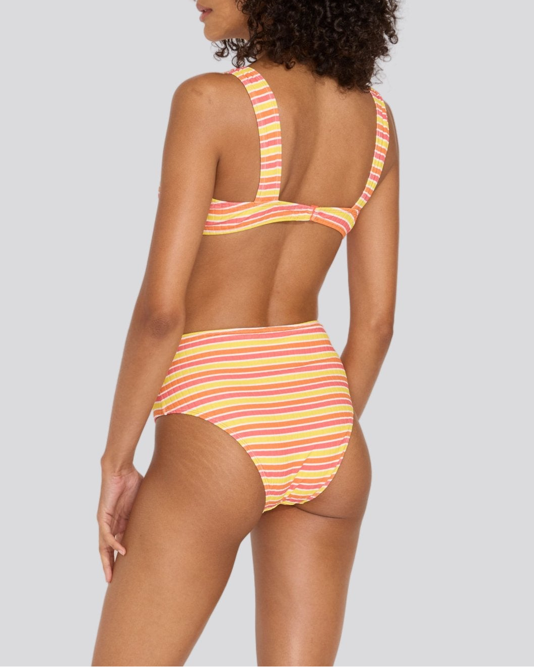 Lilo Ribbed Bikini Bottom Sorbet Stripe